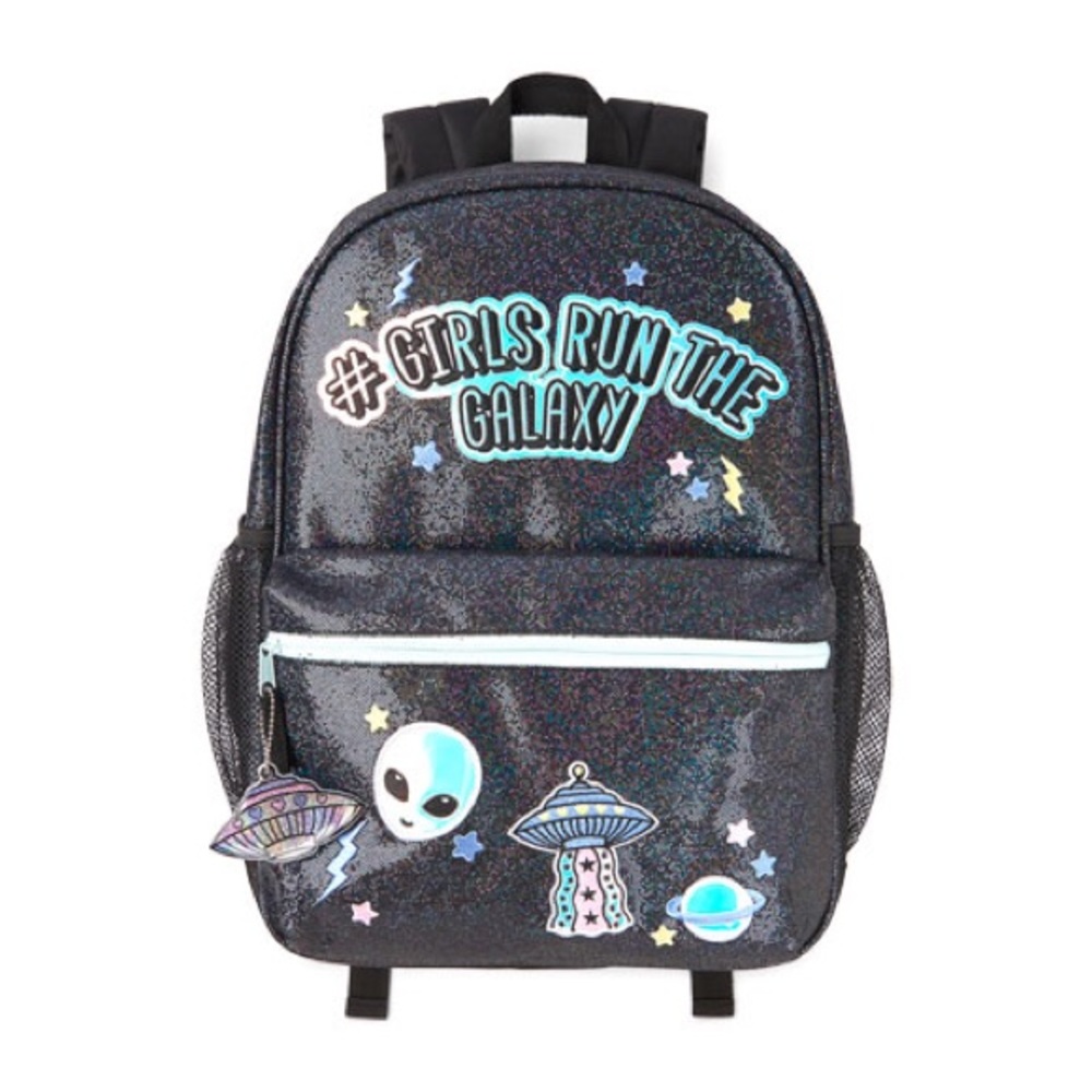 Hashtag Girls Run The Galaxy Space Patch Backpack